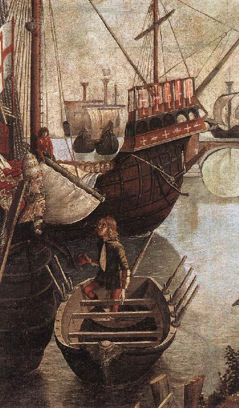 CARPACCIO, Vittore The Arrival of the Pilgrims in Cologne (detail) Norge oil painting art